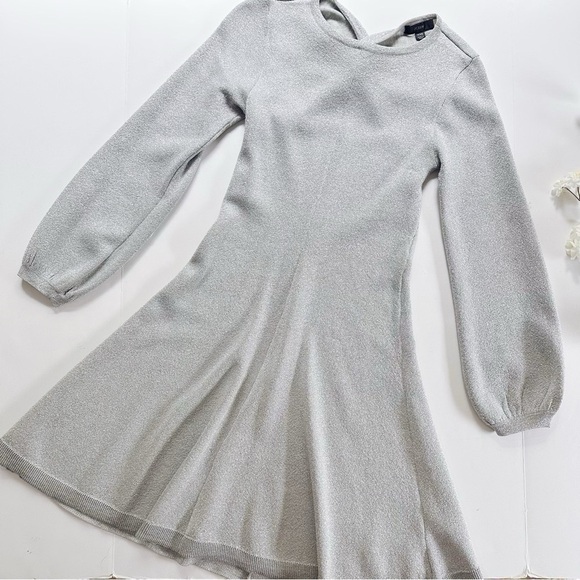 J.Crew Lurex Back Twist Silver Dress - Picture 7 of 9